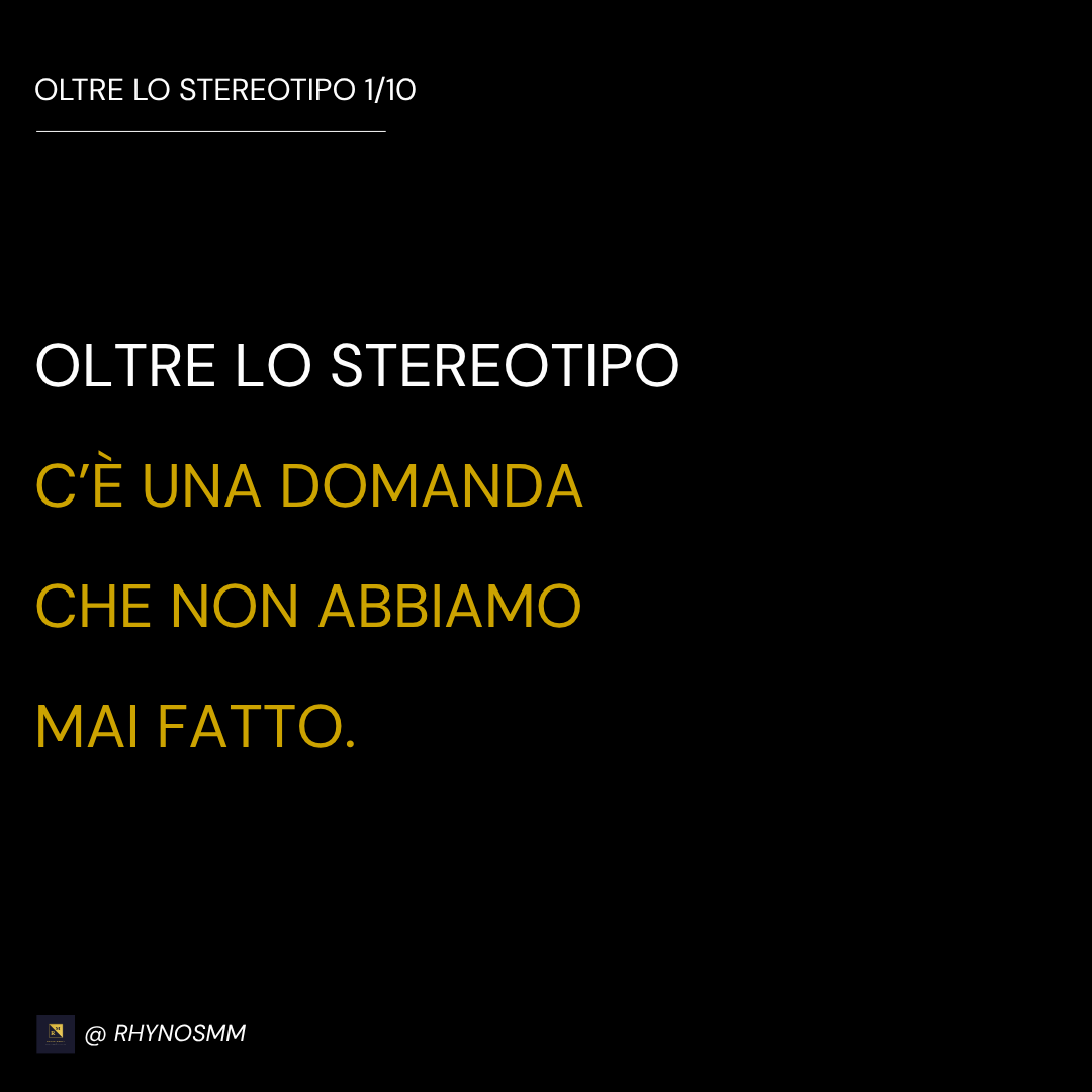 Copertina Oltre lo stereotipo